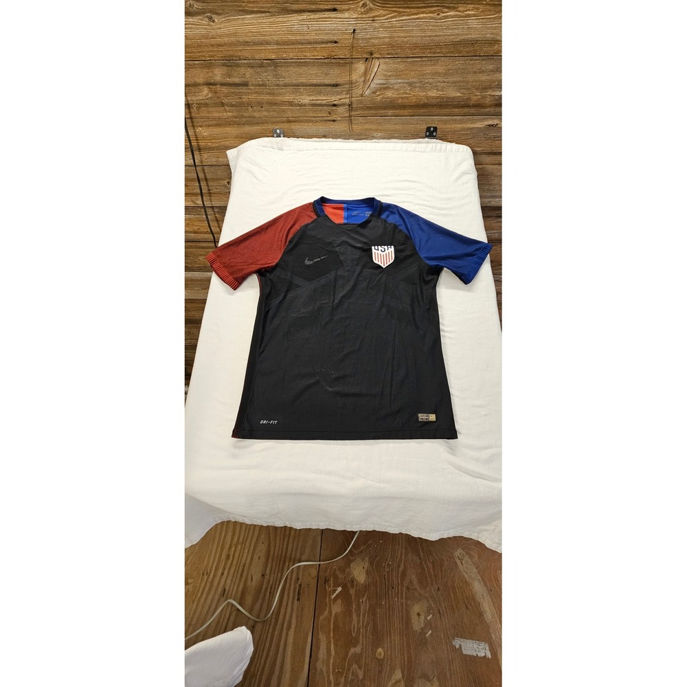 Nike USMNT 2016 Authentic Vapor Match Jersey Mens Black Red Blue Soccer Top